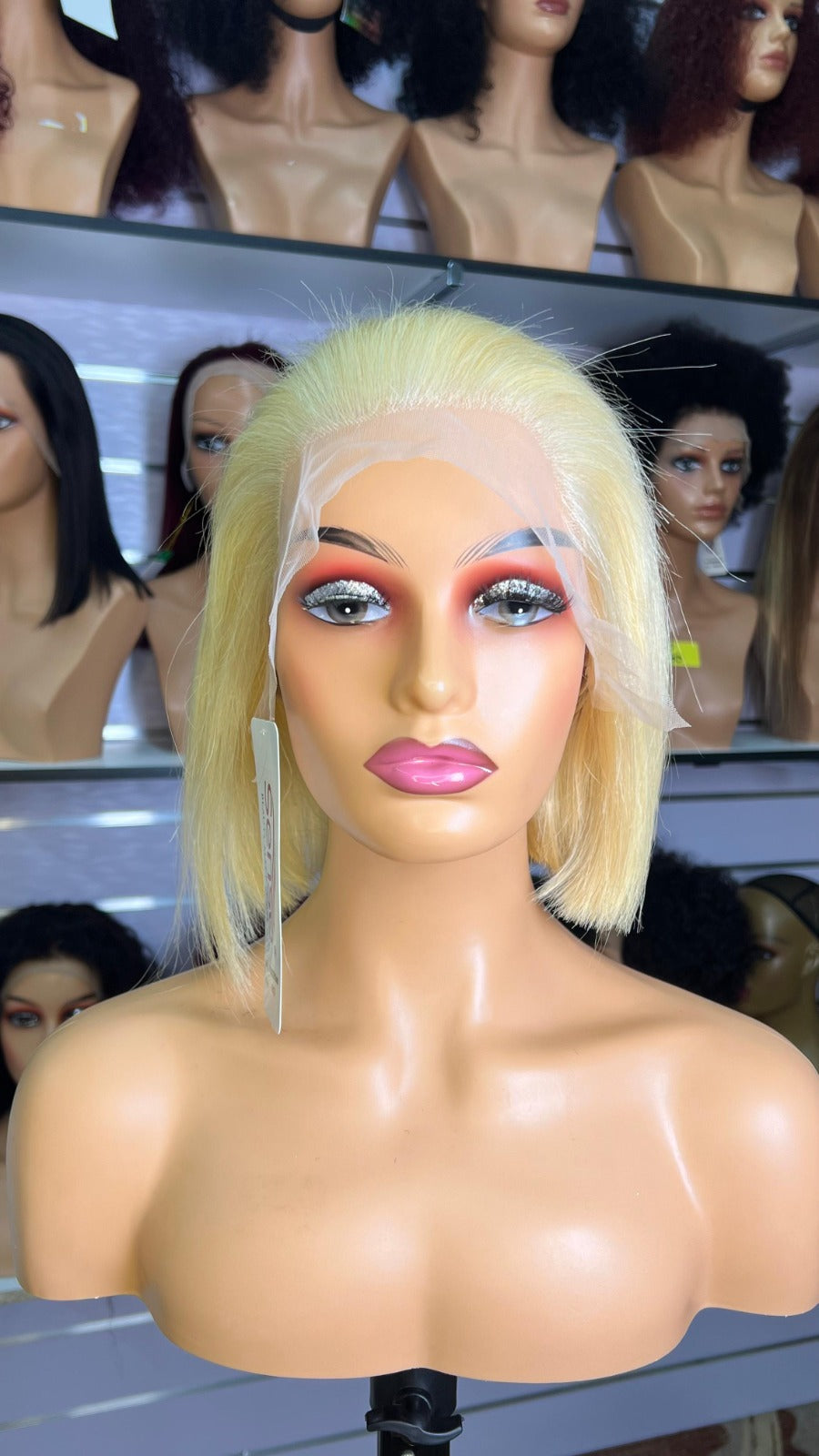 8-Inch Bob Glueless Frontal Wig - Color #613