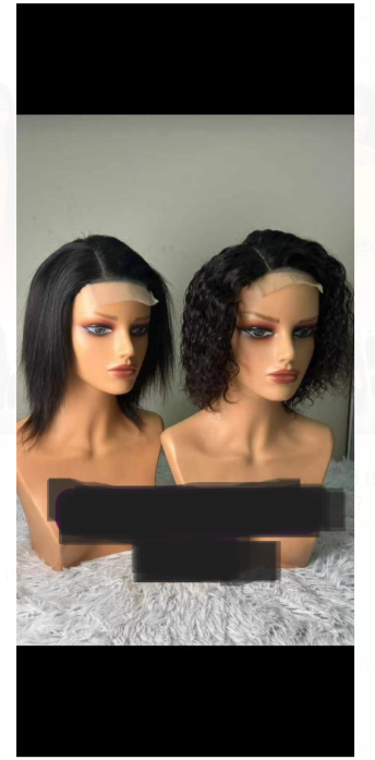 8-Inch Wig 3-Way Combo - 1 Curly & 1 Straight