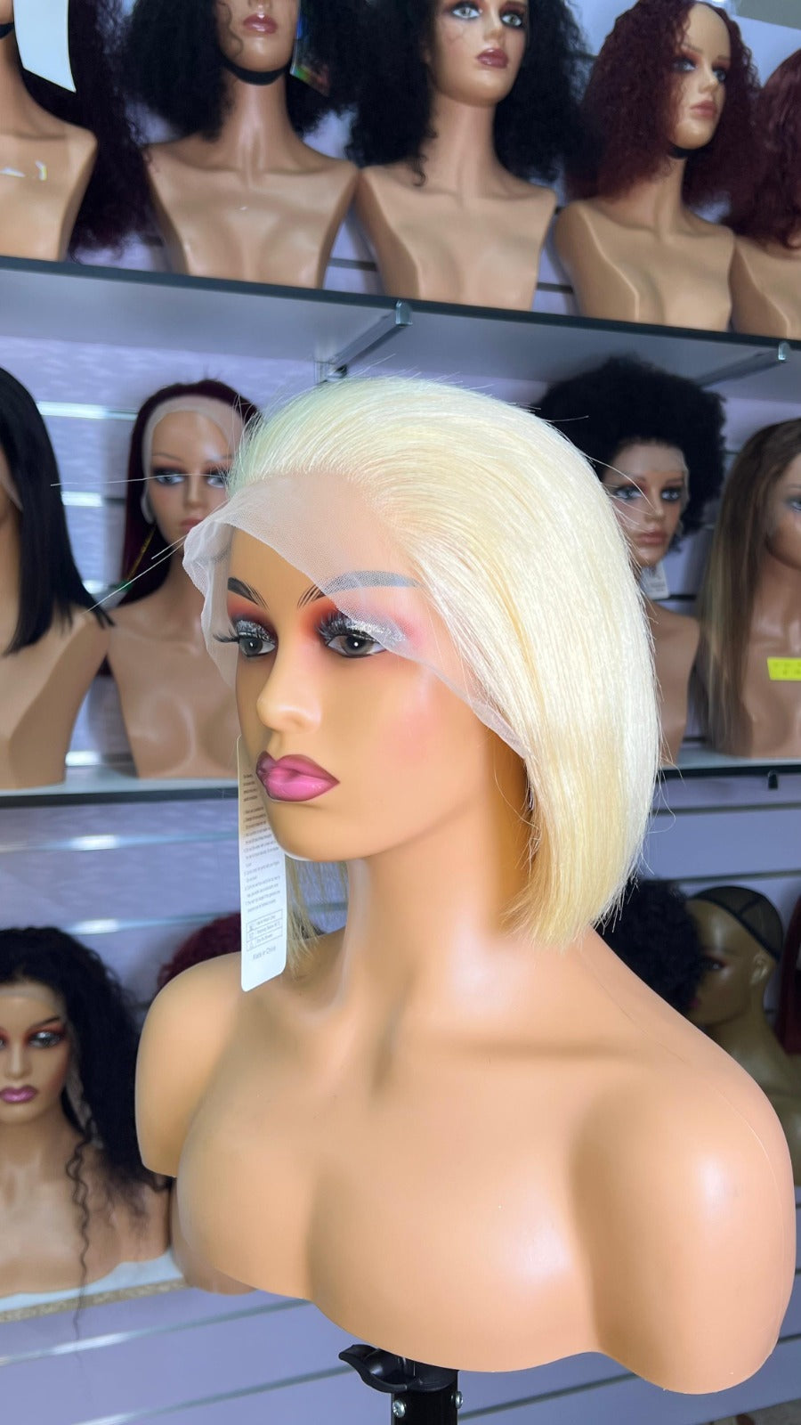 8-Inch Bob Glueless Frontal Wig - Color #613