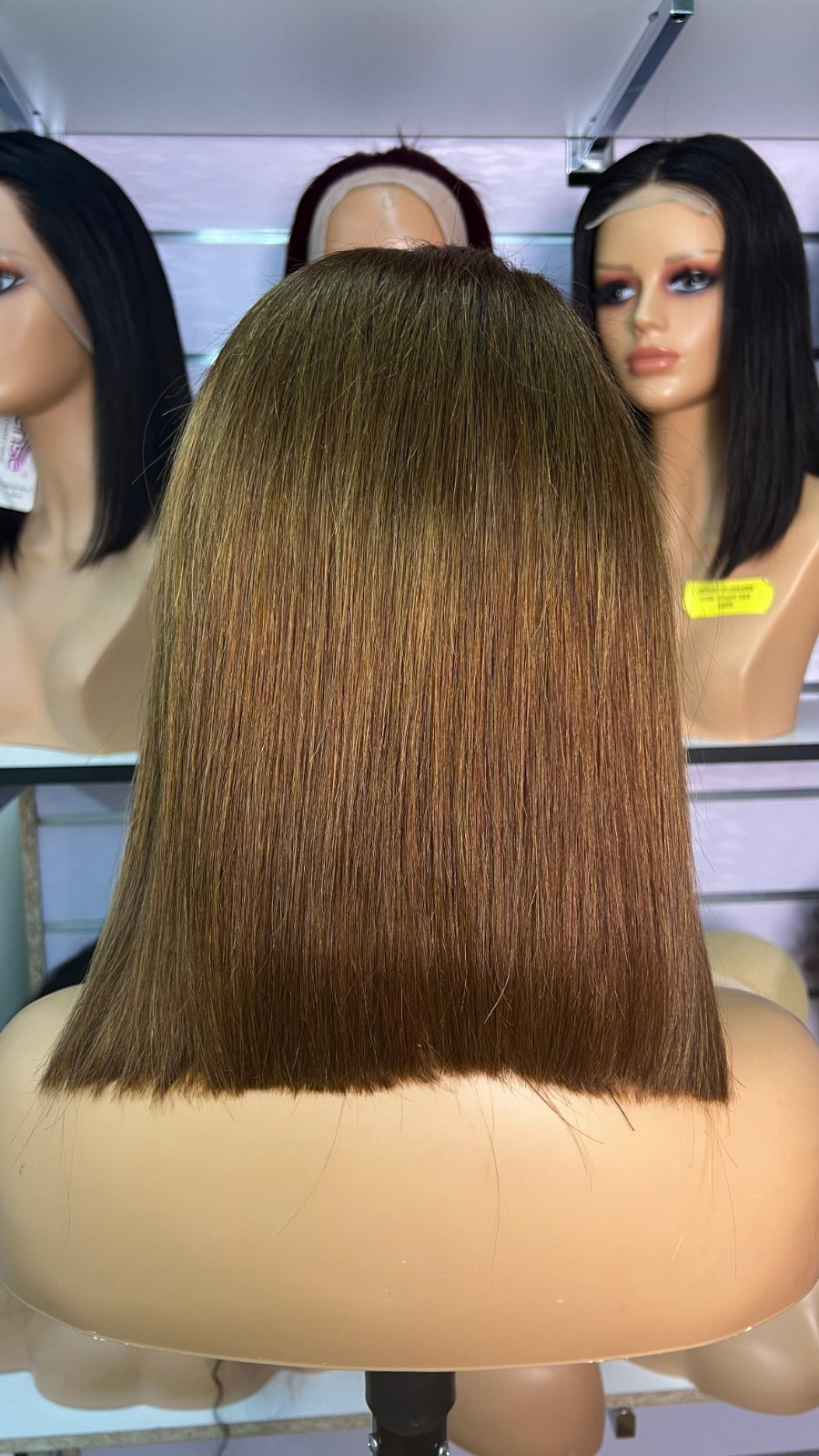 12-Inch Bob Glueless Frontal Wig - Color #1B/T4 Ombre