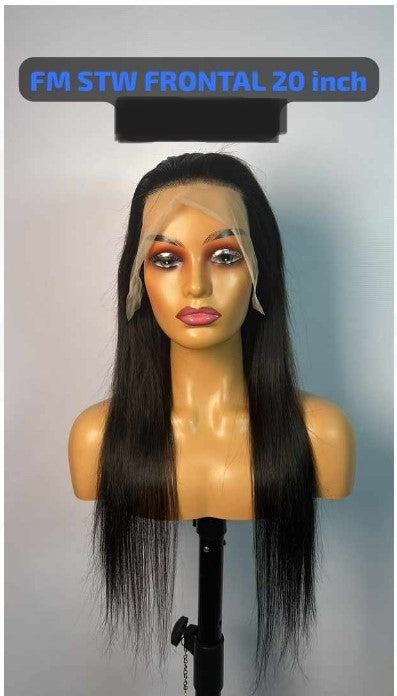 20-Inch Straight Glueless Frontal