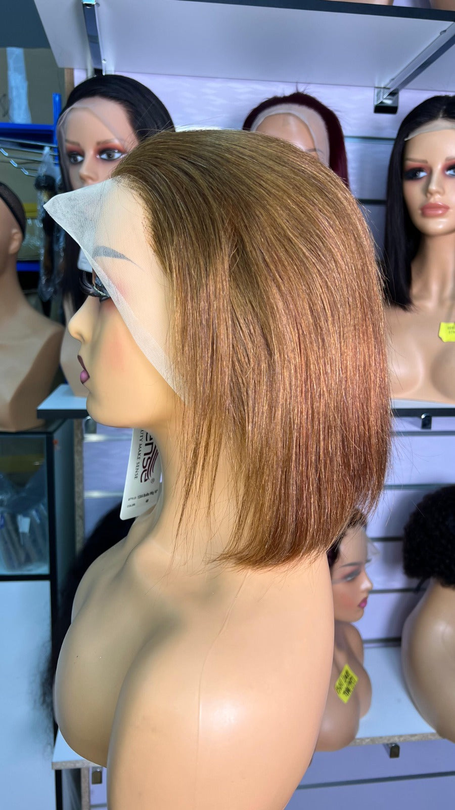 10-Inch Bob Glueless Frontal Wig - Color #4